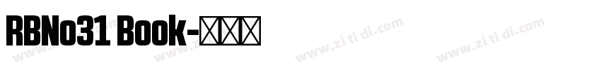RBNo31 Book字体转换